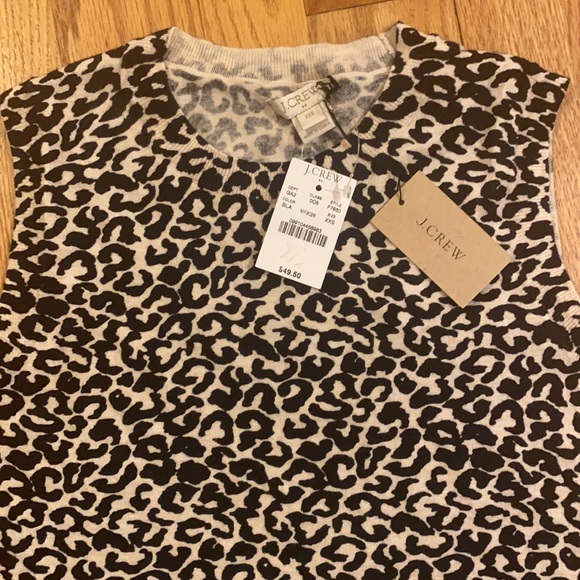 Leopard sleeveless J.Crew shirt - Picture 4 of 5